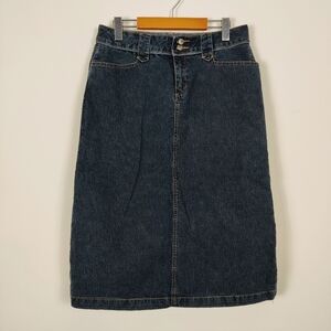 Vintage Cotton Ginny Women's Denim Skirt Size 7 Cotton